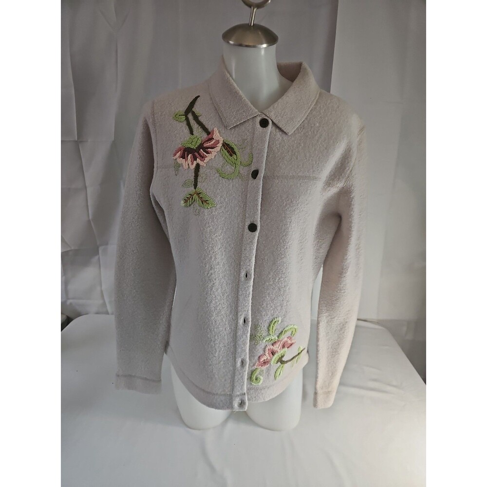 Vintage Sweaterworks Embroidered Button up Cardigan size M